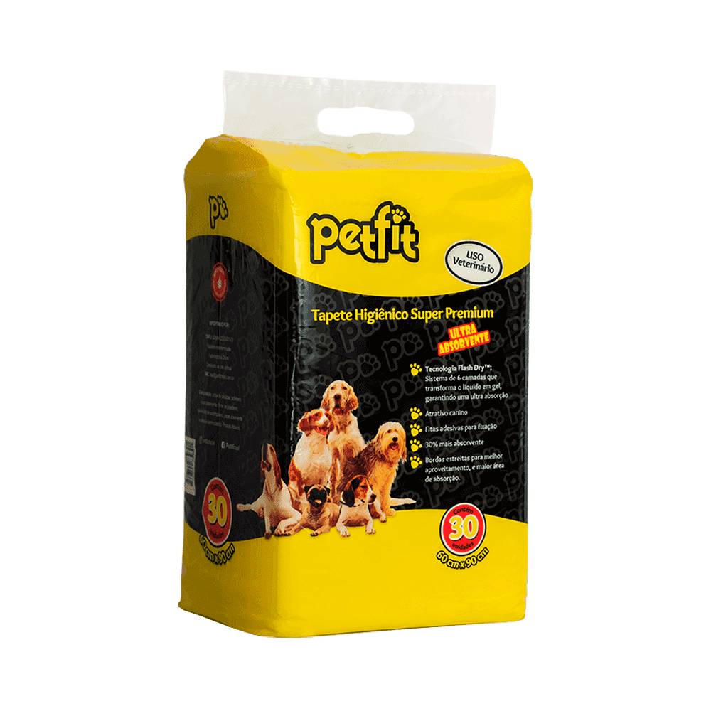 Petfit · Tapete higiênico super premium (30 un)