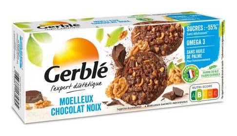 Moelleux chocolat et noix - gerblé - 138g (6x 23g)
