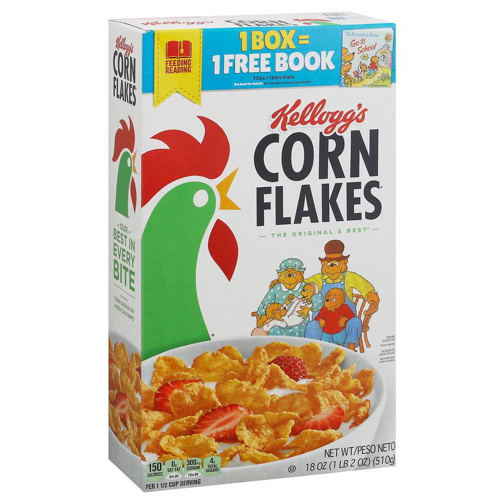 Kellogg's The Original & Best Corn Flakes Cereal (18 oz)