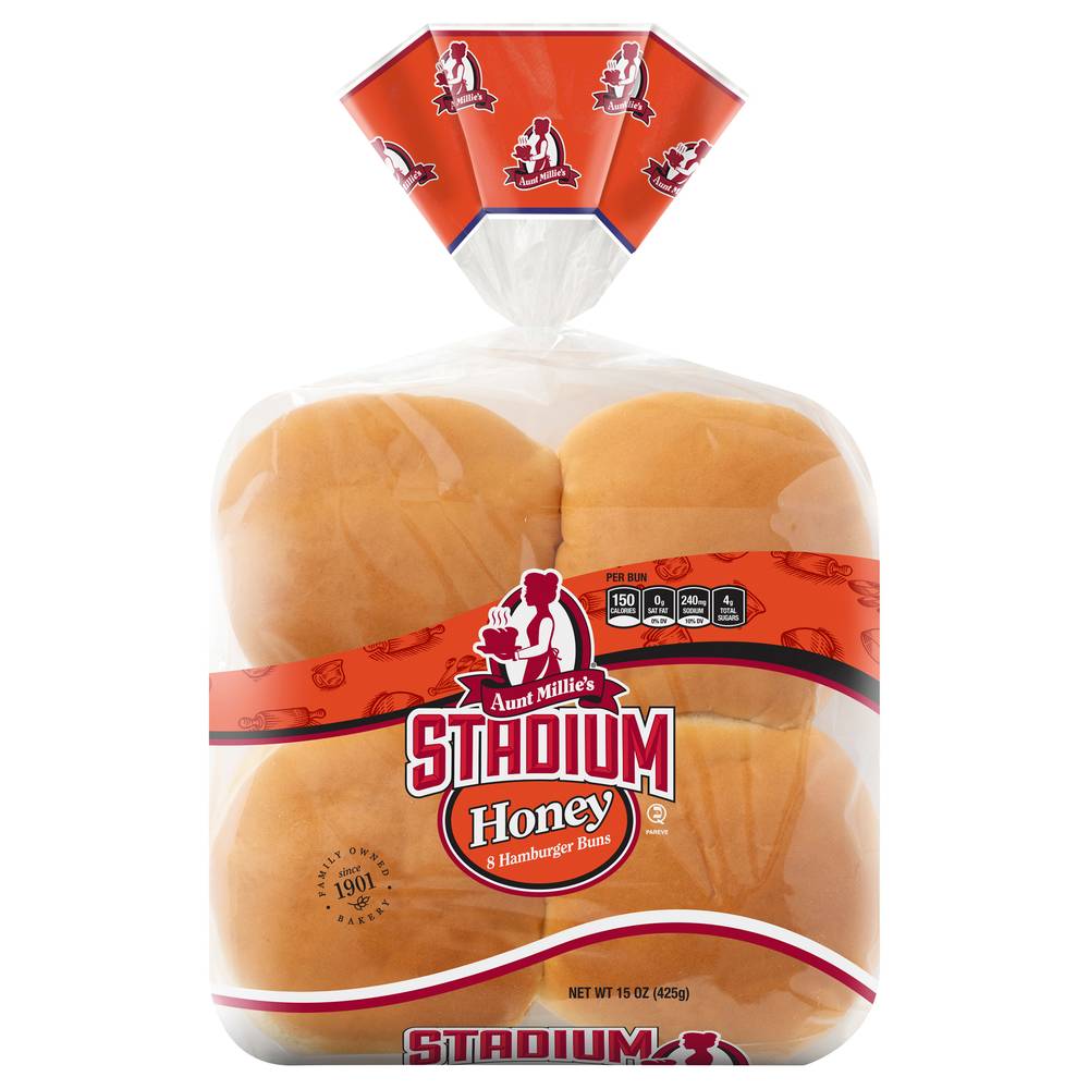 Aunt Millie's Stadium Hamburger Buns (8 ct) (honey)