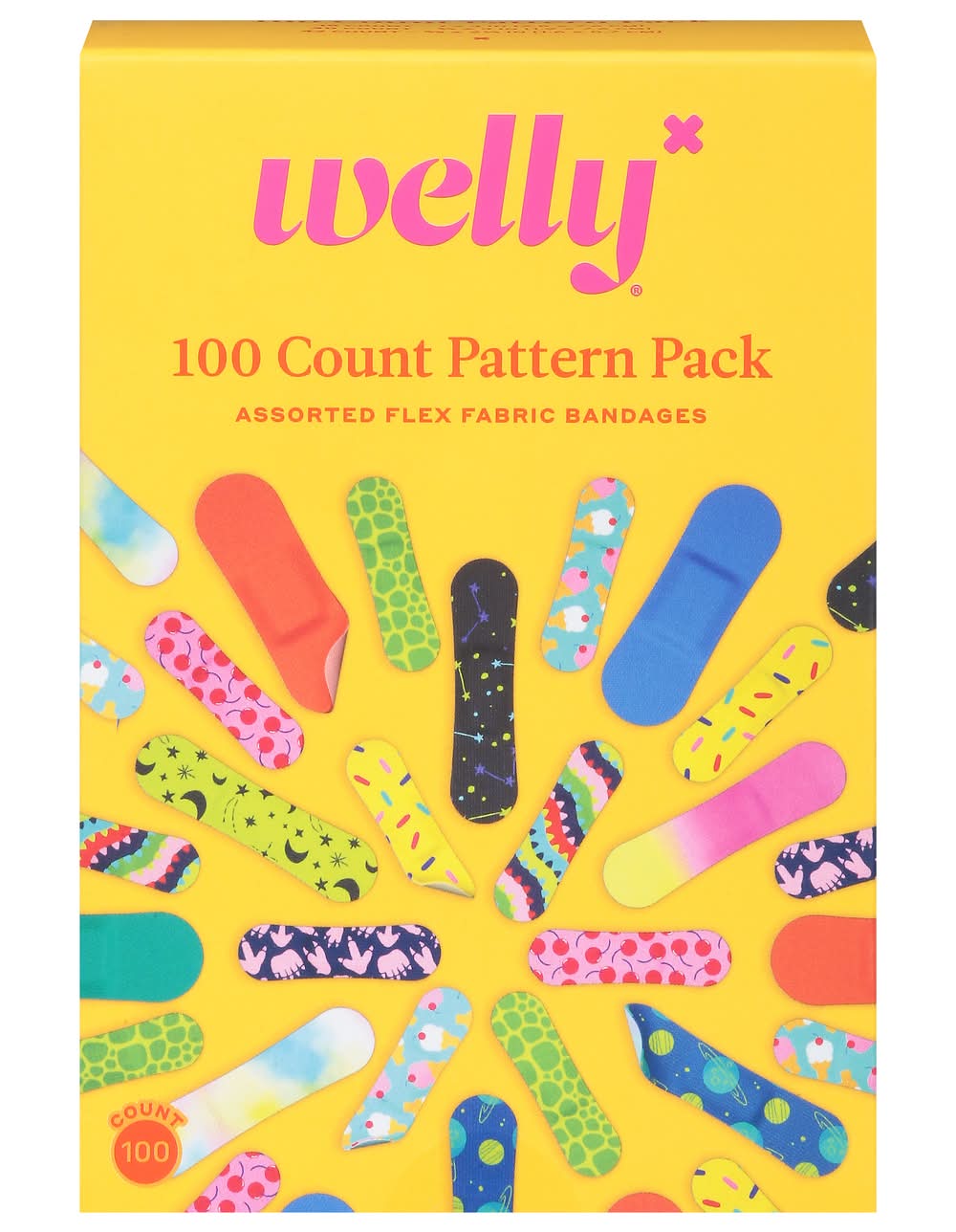 Welly Assorted Pattern Flex Fabric Bravery Bandages (100 ct)