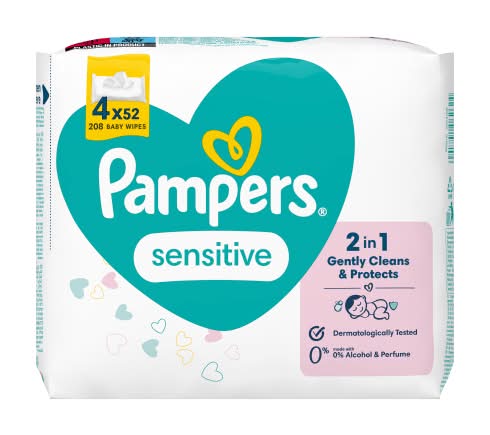 Pampers Sensitive Baby Wipes (208 pack)
