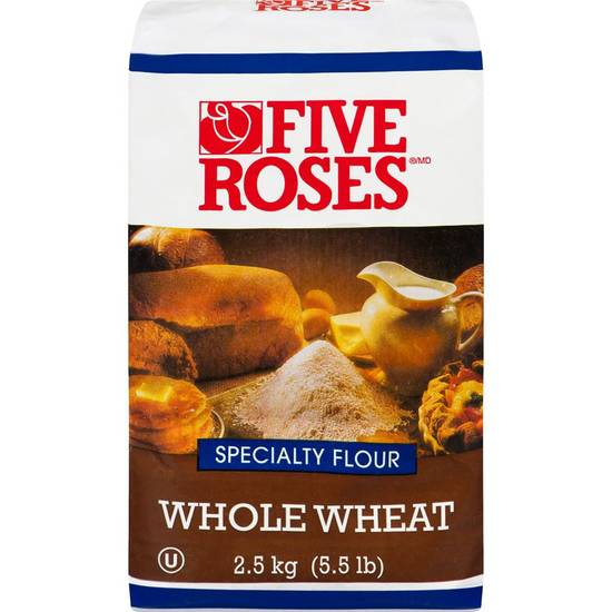Five roses farine de blé entier (2.50 kg) - whole wheat flour (2.50 kg)