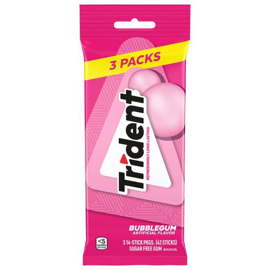 Trident Bubblegum Sugar-Free Gum (42 ct)