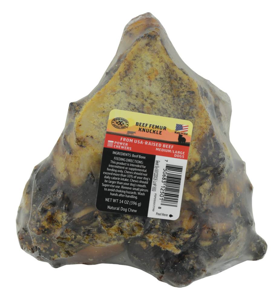 Wixom Ranch Beef Femur Knuckle Natural Dog Chews (14 oz)