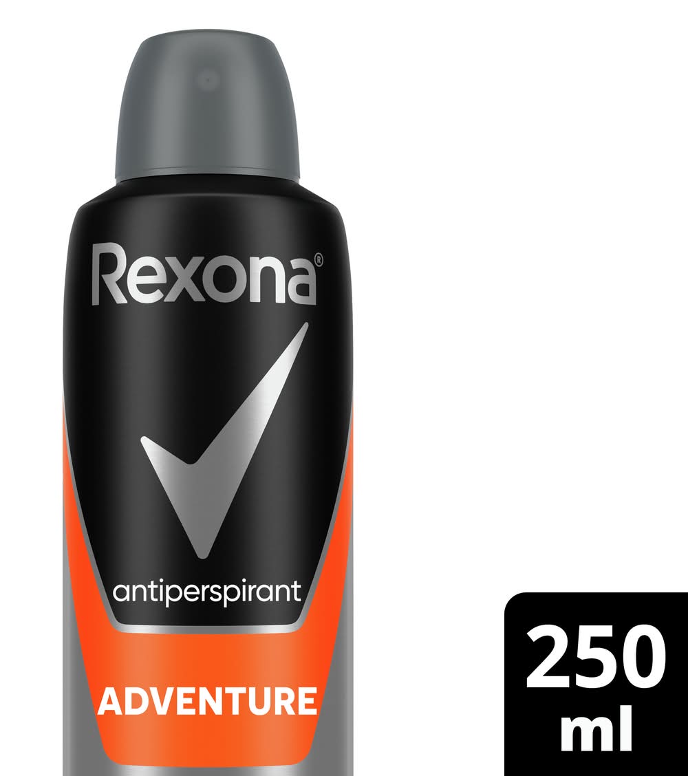 Rexona Adventure Antiperspirant, Woody-Spicy - Aromatic Herbals (250mL)