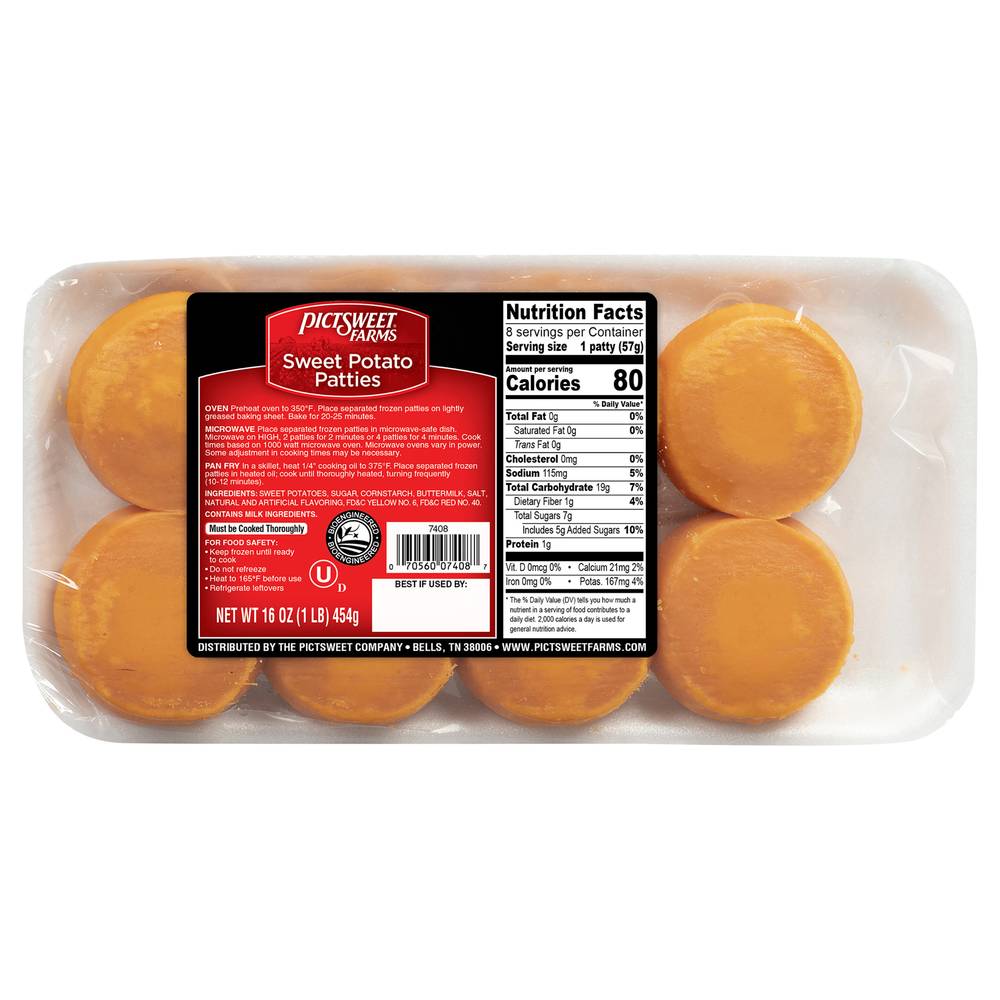 Pictsweet Farms Sweet Potato Patties (1 lbs)