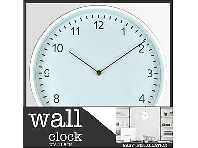 Enchante Wall Clock, Plastic, 12 (ST7H1112 WHT)