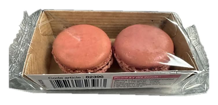 2 macarons framboise