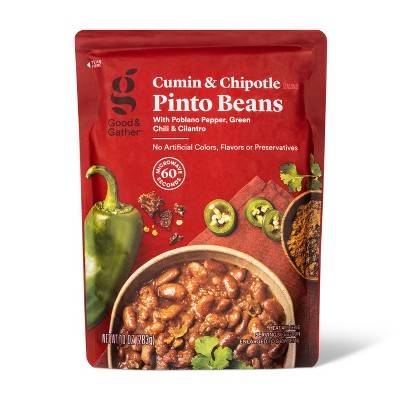 Good & Gather Cumin & Chipotle Pinto Beans Pouch (10 oz)