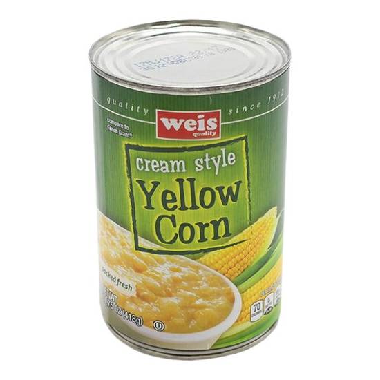 Weis Quality Canned Veg-Corn Cream Style Golden