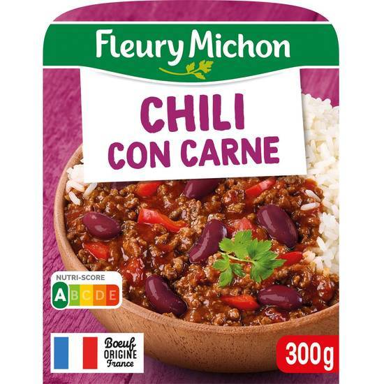 Fleury Michon - Plat cuisiné chili con carne et riz blanc (300g)