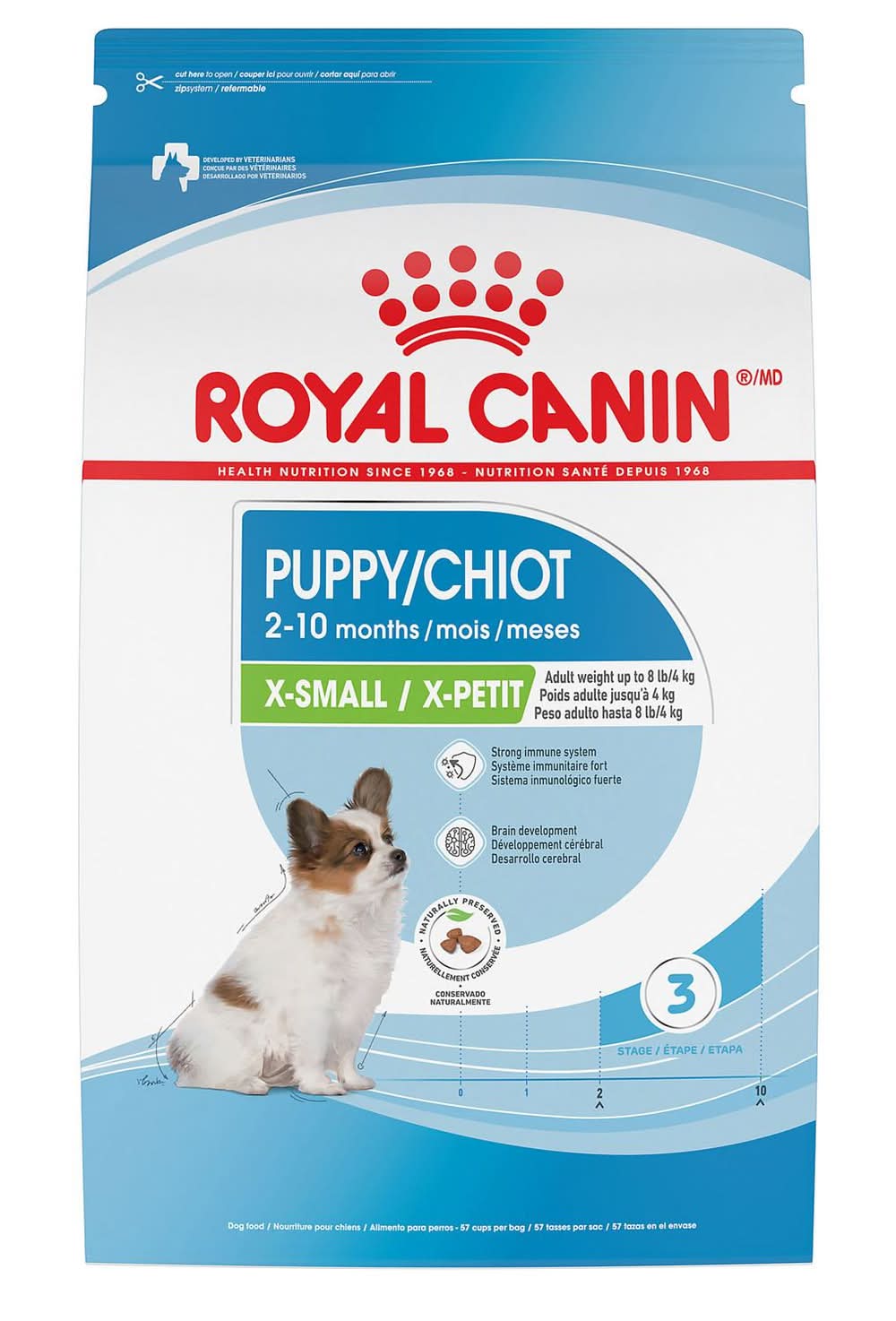 Royal Canin Size Health Nutrition X-Small Puppy Dog Food, 3 lb