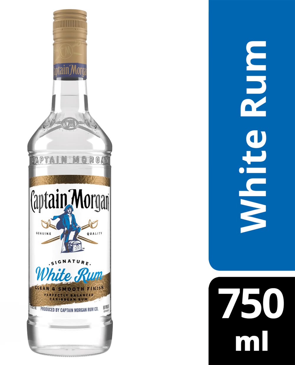 Captain Morgan White Rum (750 ml)