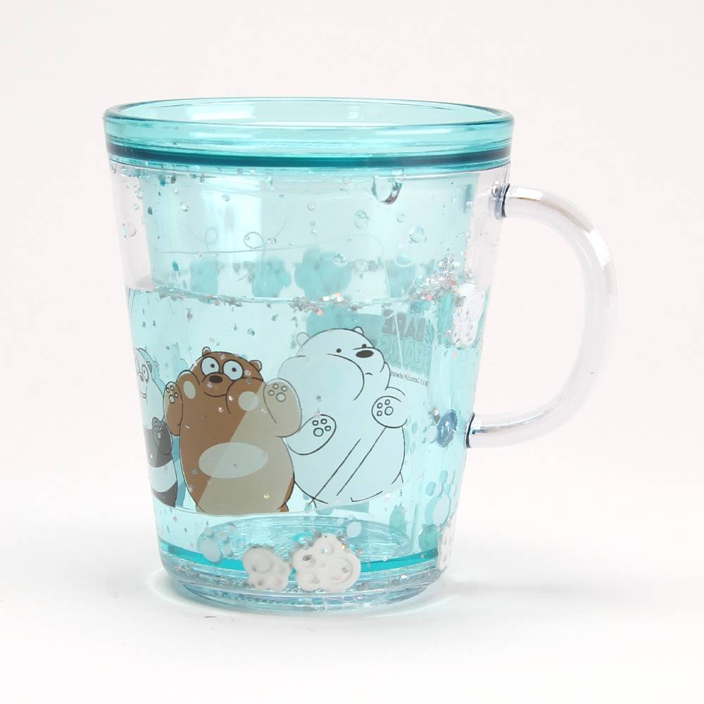 Miniso vaso diseño we bare bears plástico (1 pieza)