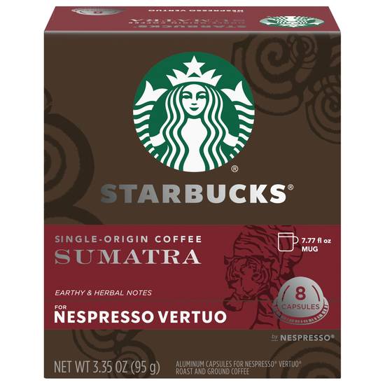 Starbucks Sumatra Single-Origin Roast and Ground Coffee Capsules ( 8 ct )