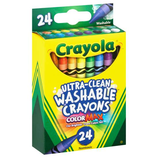 Crayola Color-Max Ultra Clean Washable Crayons (24 ct)