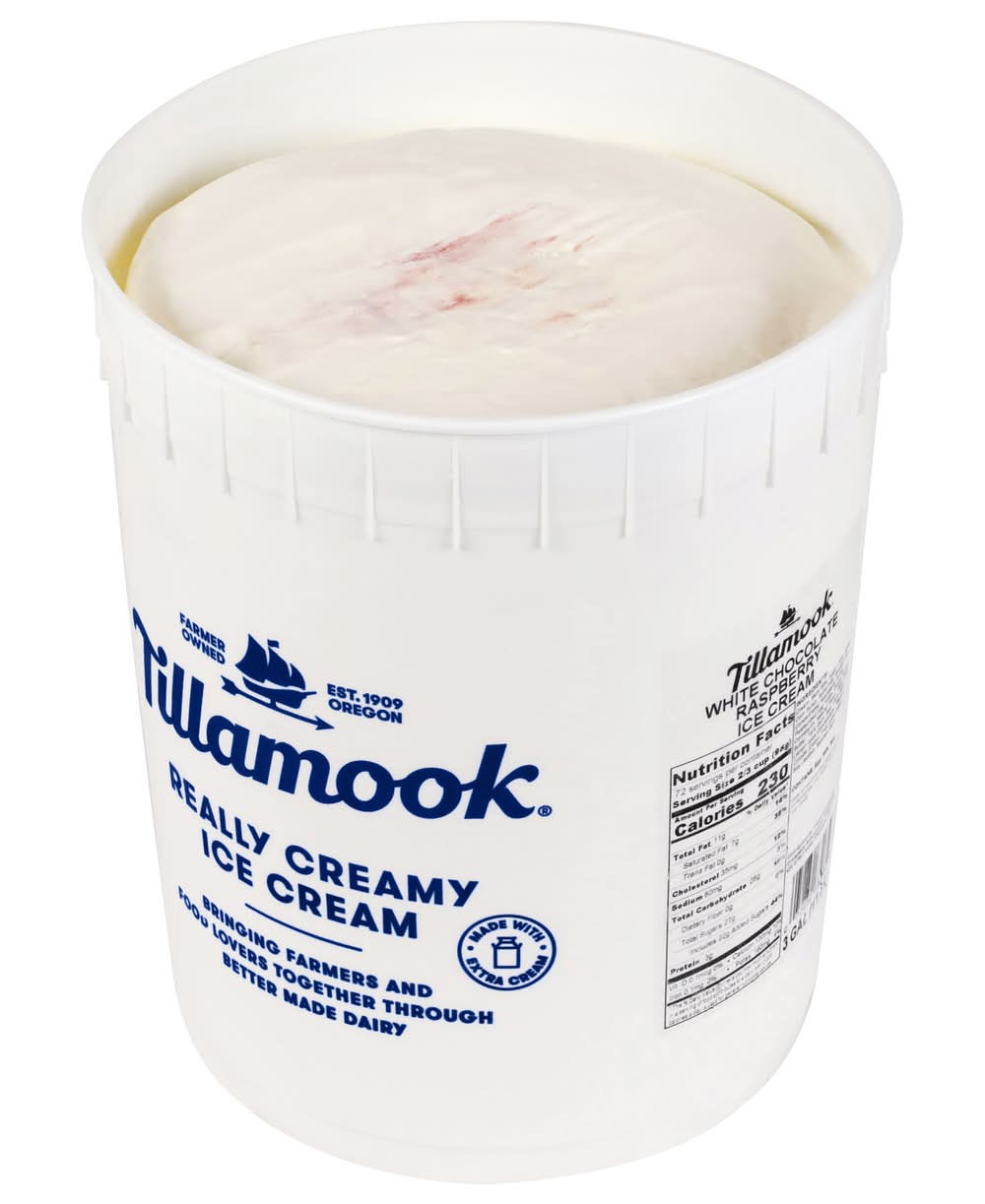 Tillamook Ice Cream Country Creamery Association, Chocolate - Raspberry (384 fl oz)