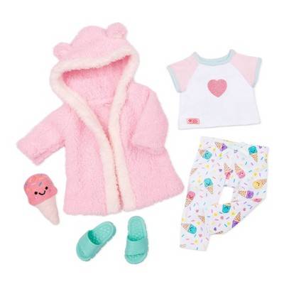 Our Generation Ice Cream Dreams Pajama & Robe Outfit For Dolls, 18-inch (6 ct)