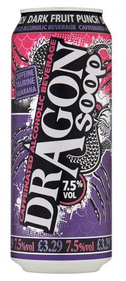 Dragon Soop Caffeinated Alcoholic Beverage Dark Fruit Punch (500ml)