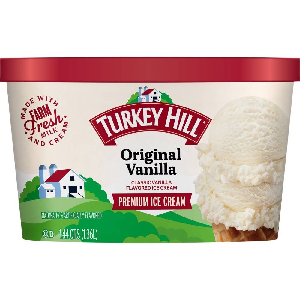 Turkey Hill Original Classic Ice Cream, Vanilla (1.36 L)