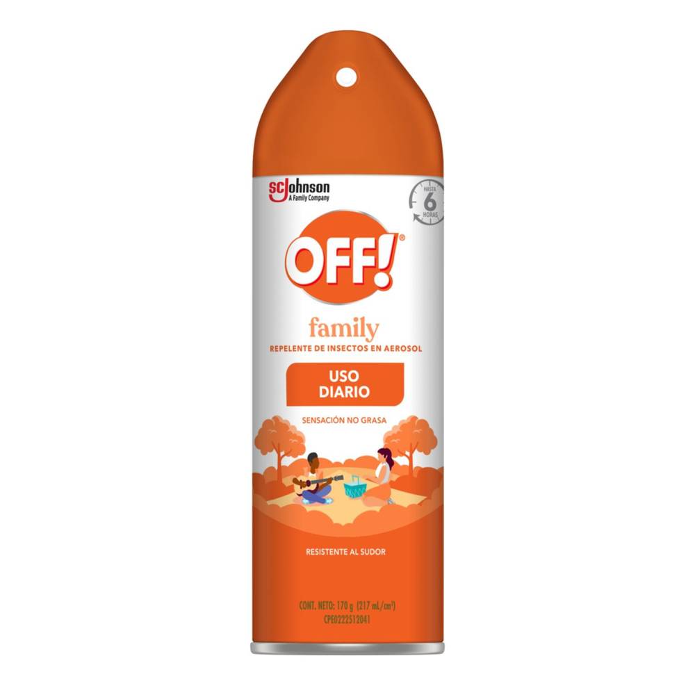 Off! repelente de insectos family (aerosol 170 g)