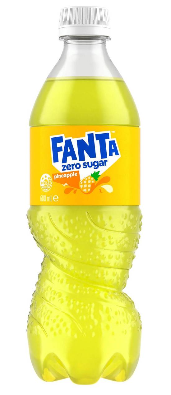Fanta Pineapple Zero Sugar 600ml