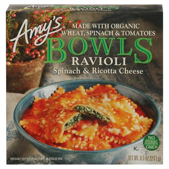 Amy's Bowls Spinach & Ricotta Cheese Ravioli