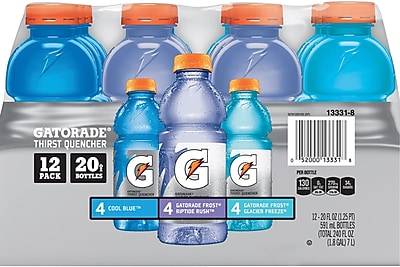 Gatorade Variety Pack, 20 oz. Bottles, 12/Carton (QUA13331)