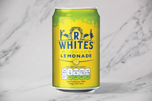 R Whites Lemonade Can