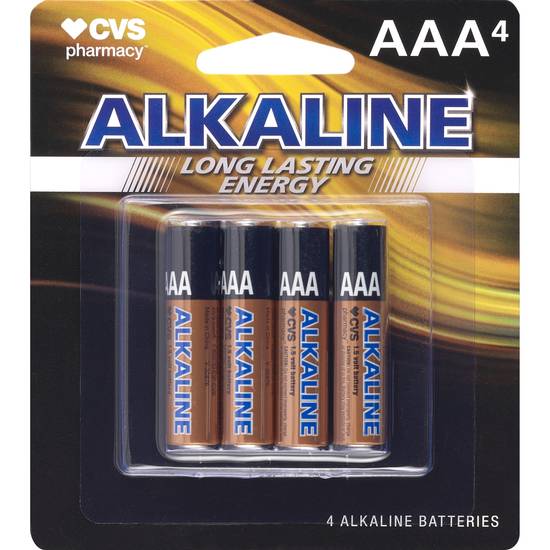 CVS Alkaline Batteries AAA 4-Pack