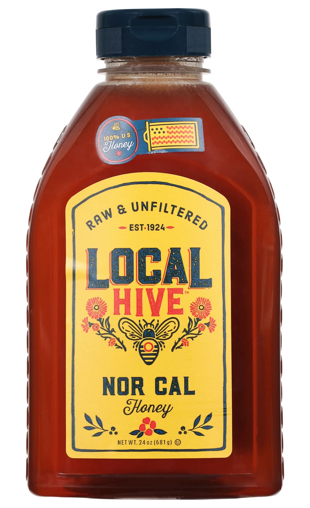 Local Hive Nor Cal Raw & Unfiltered Honey (24 oz)