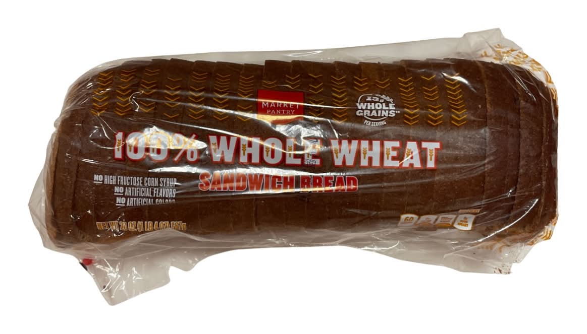 Market Pantry 100% Whole Wheat Sandwich Bread (20 oz)