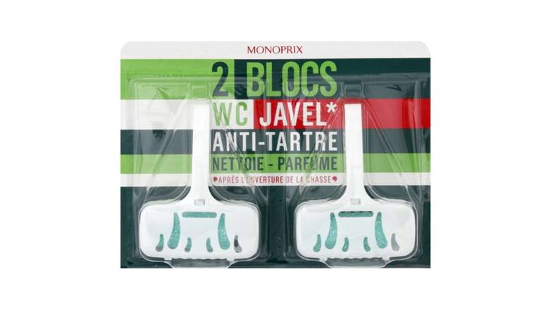 Monoprix - Blocs wc javel anti tartre