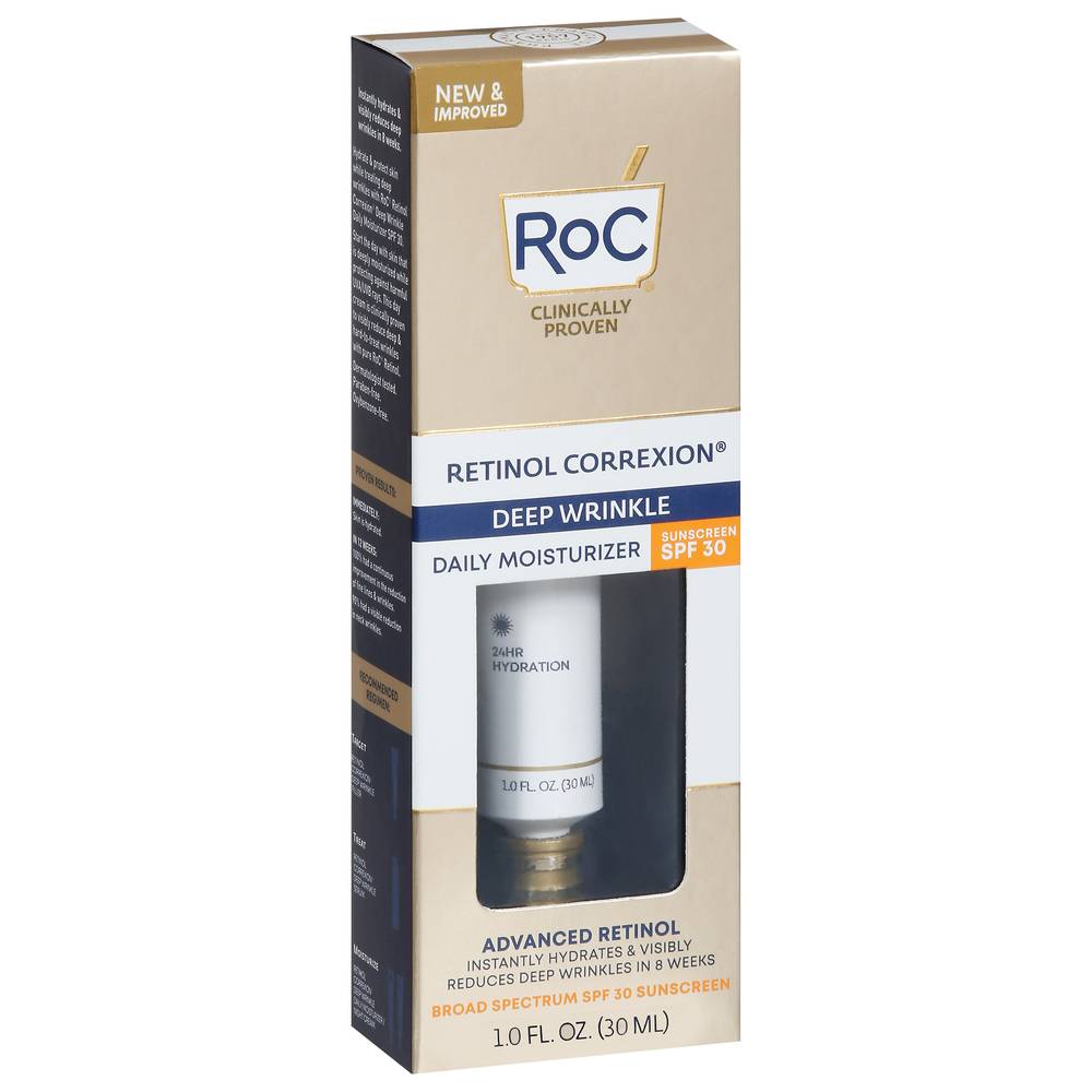 RoC Retinol Correxion Broad Spectrum Spf 30 Deep Wrinkle Daily Moisturizer (1 fl oz)