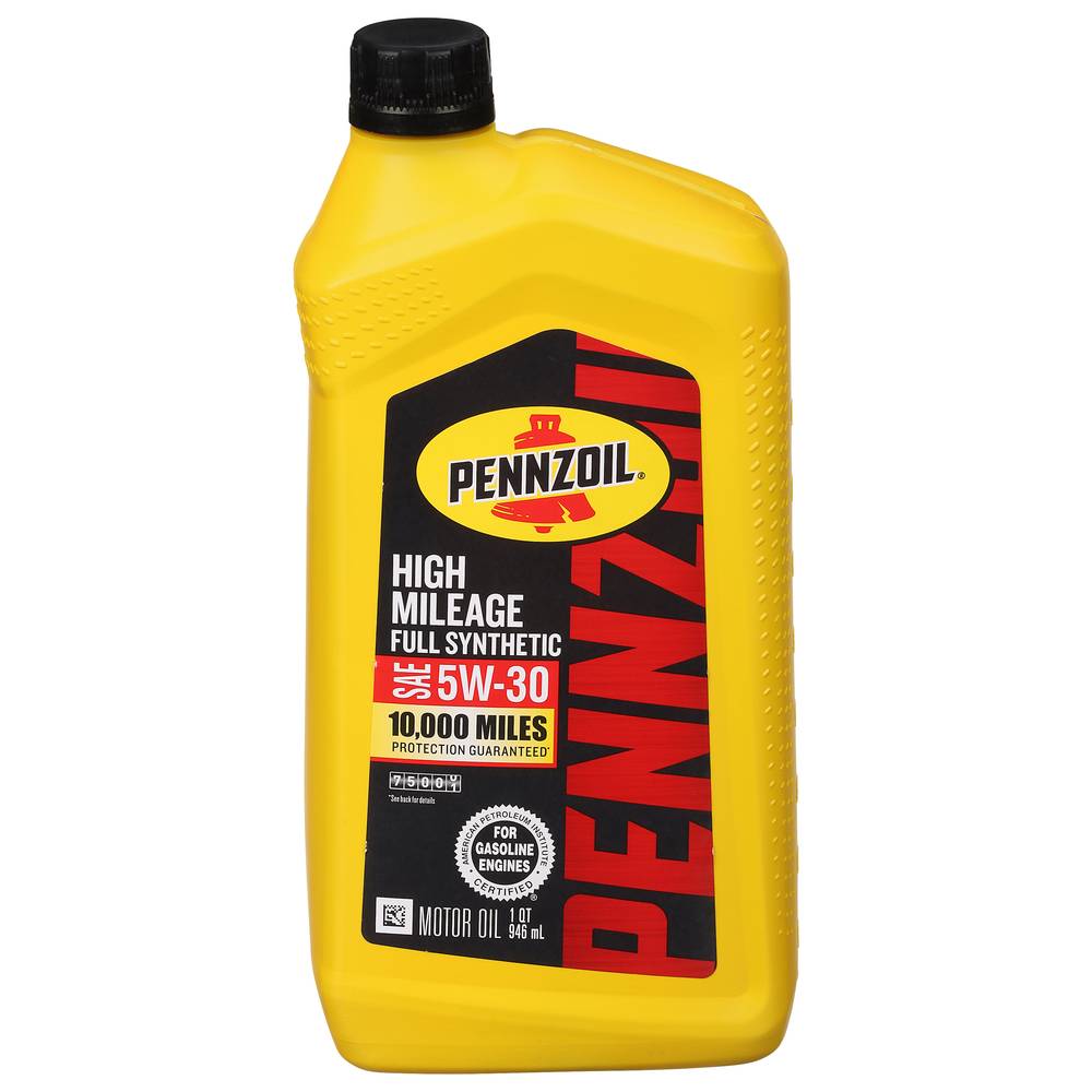 Pennzoil High Mileage Full Synthetic Sae 5w-30 Motor Oil