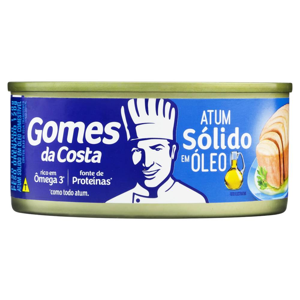 Gomes da costa atum sólido em óleo (170 g)