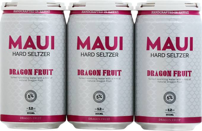Maui Dragon Fruit Hard Seltzer (6 ct, 12 fl oz)
