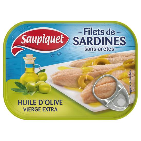 Saupiquet - Filets de sardines à l'huile d'olive vierge extra