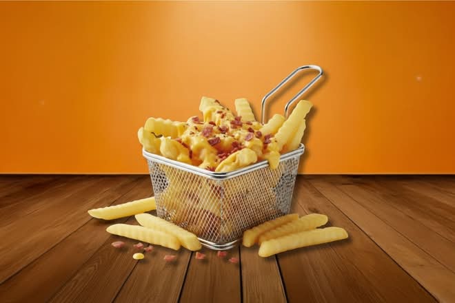 Frites Crinkle Cheddar Bacon 🍟🧀