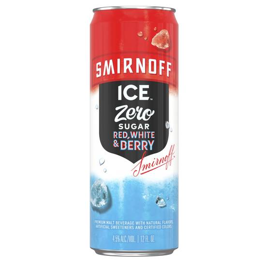 Smirnoff Zero Sugar Red White & Berry Seltzer (12 ct, 12 fl oz)
