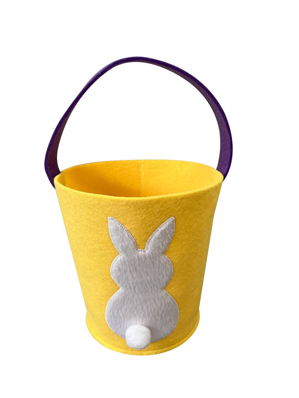 Cottondale Fabric Easter Bunny Basket, Yellow