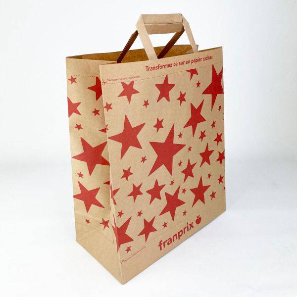 Franprix - Sac kraft papier cadeau