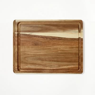 Figmint Reversible Acacia Wood Cutting Board, 10 in x 13 in
