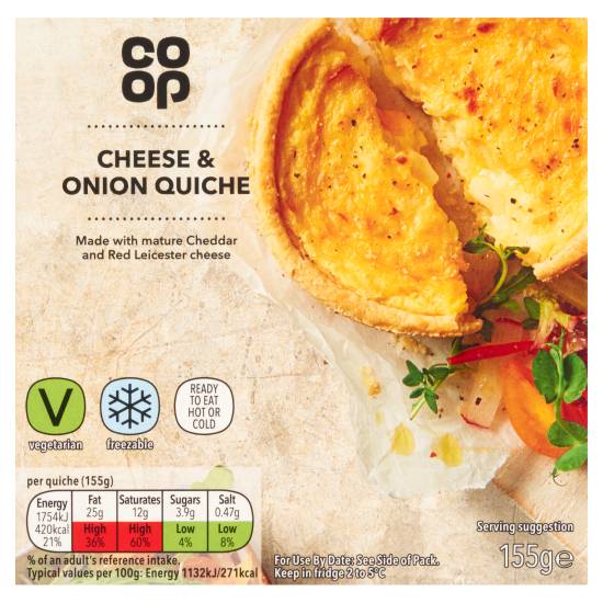 Co-Op Cheese & Onion Quiche (155g)