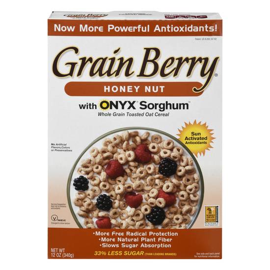 Grain Berry Onyx Sorghum Whole Grain Oat Cereal (honey nut)