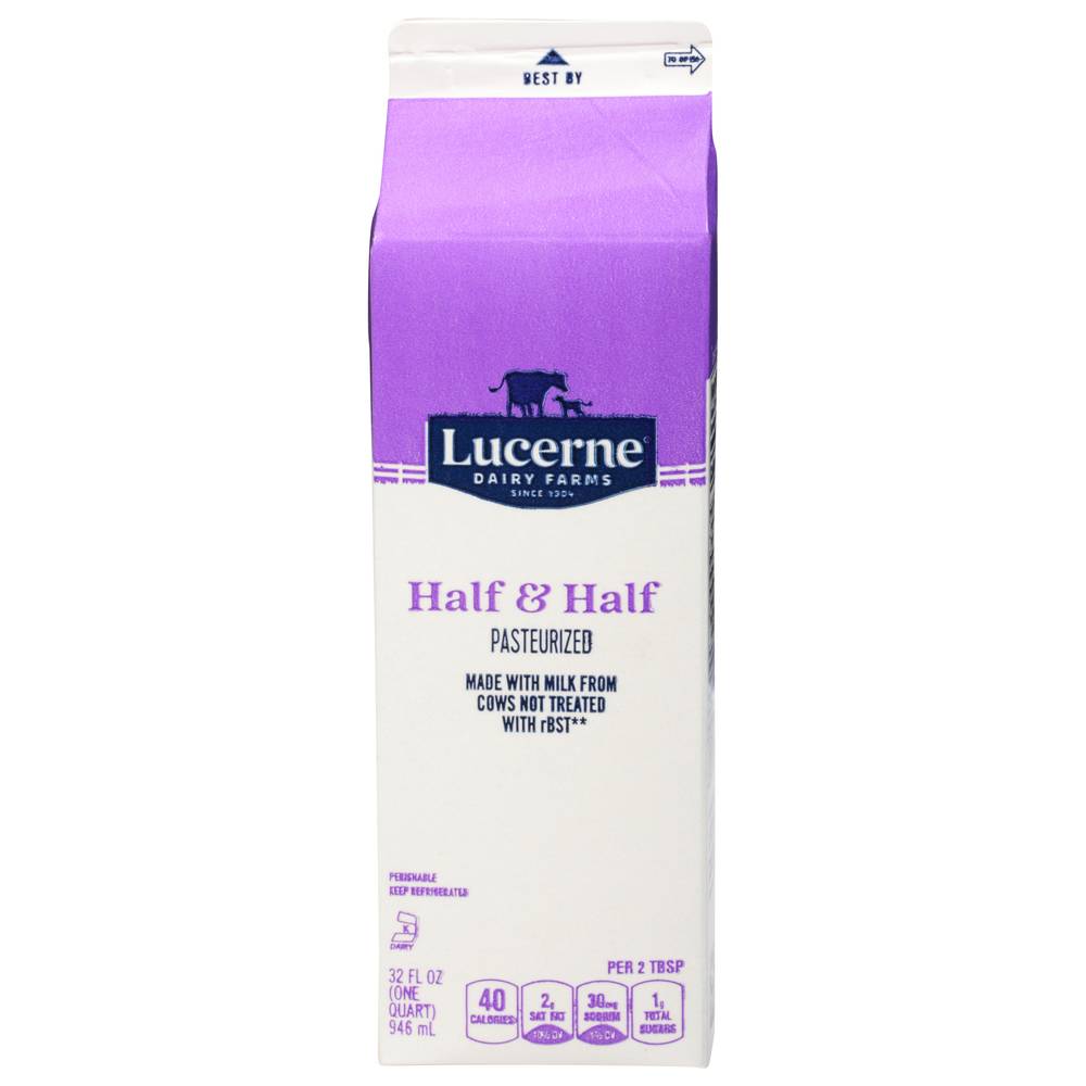 Lucerne Half & Half (1 quart)