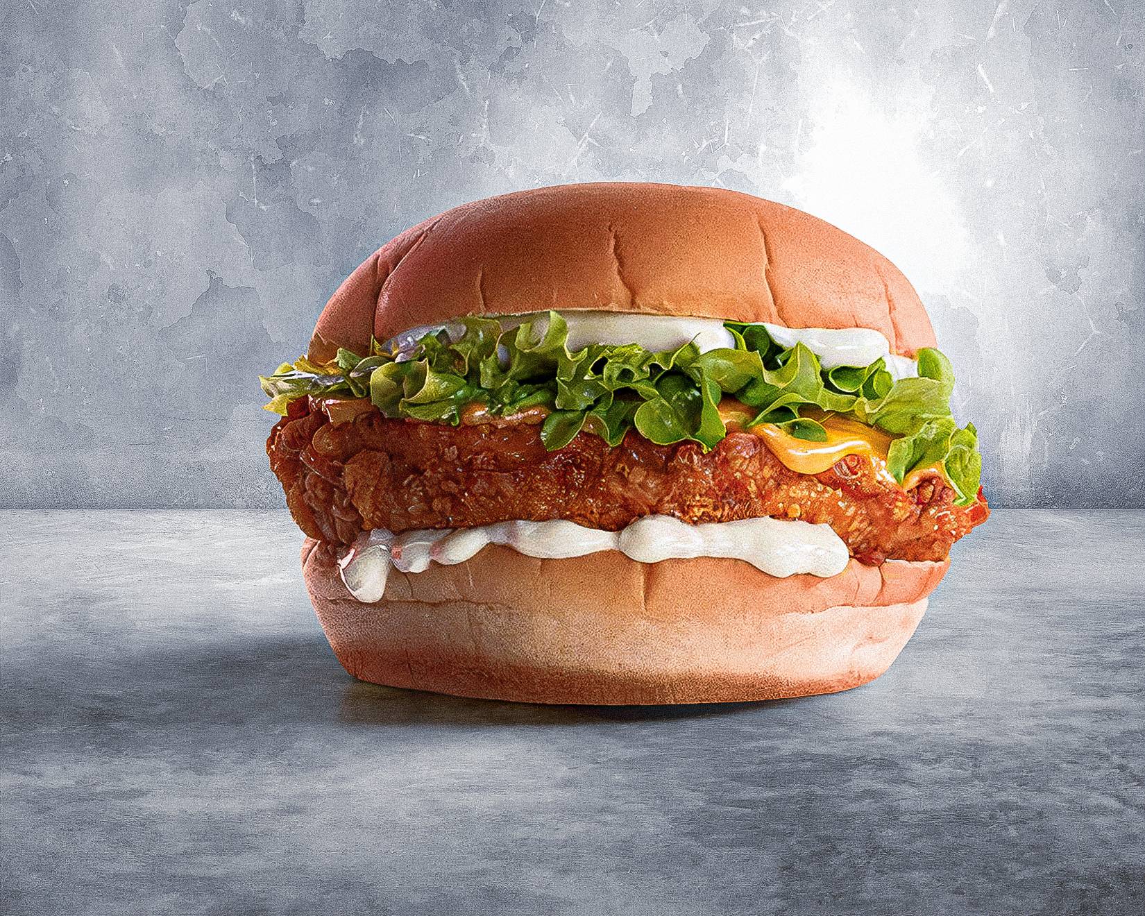 Solo Smashed Chicken burger