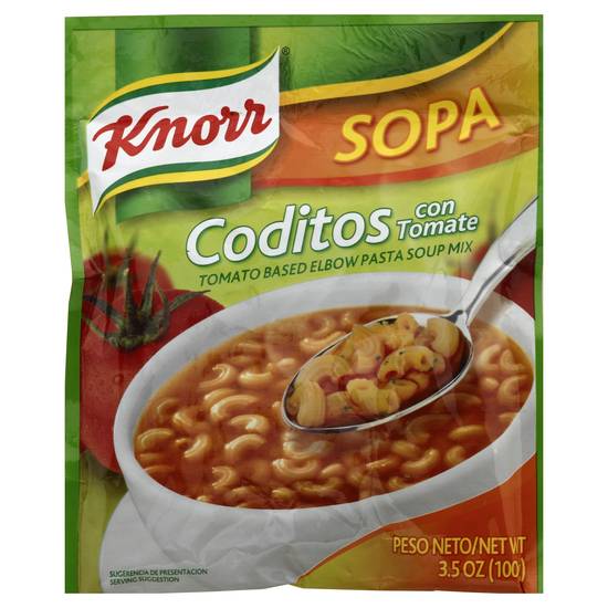Knorr Coditos Con Tomate Tomato Based Elbow Pasta Soup Mix