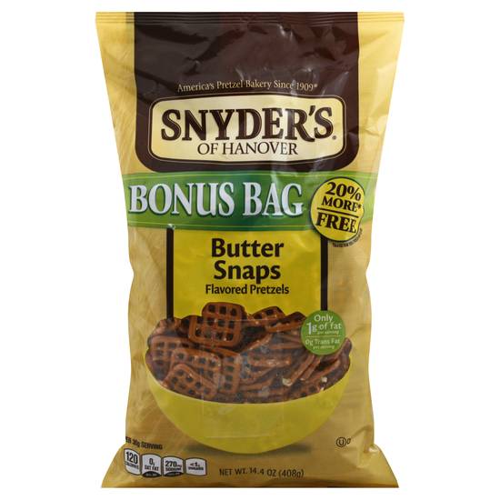 Snyder's Butter Snaps Bonus Bag (14.4 oz)